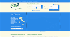 Desktop Screenshot of cilento-ferien.de