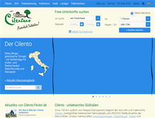 Tablet Screenshot of cilento-ferien.de